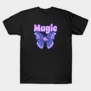 Magic butterfly text drawing T-Shirt